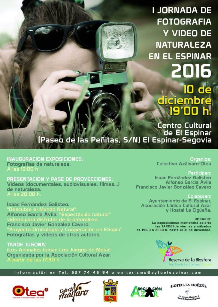 I Jornada de fotografia y video de naturalez en El Espinar